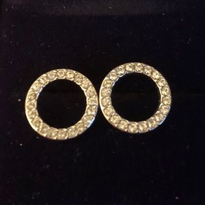Sparkly Circle Earrings